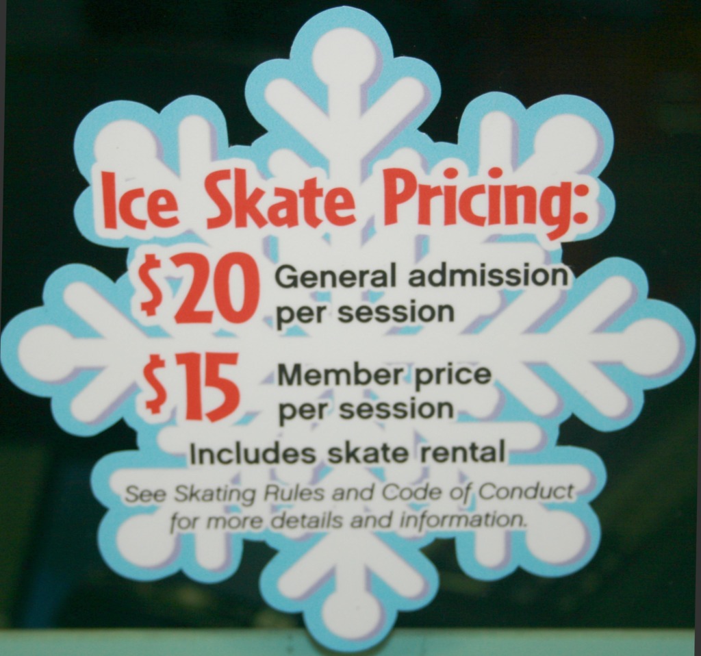 Ice Skating Pricing