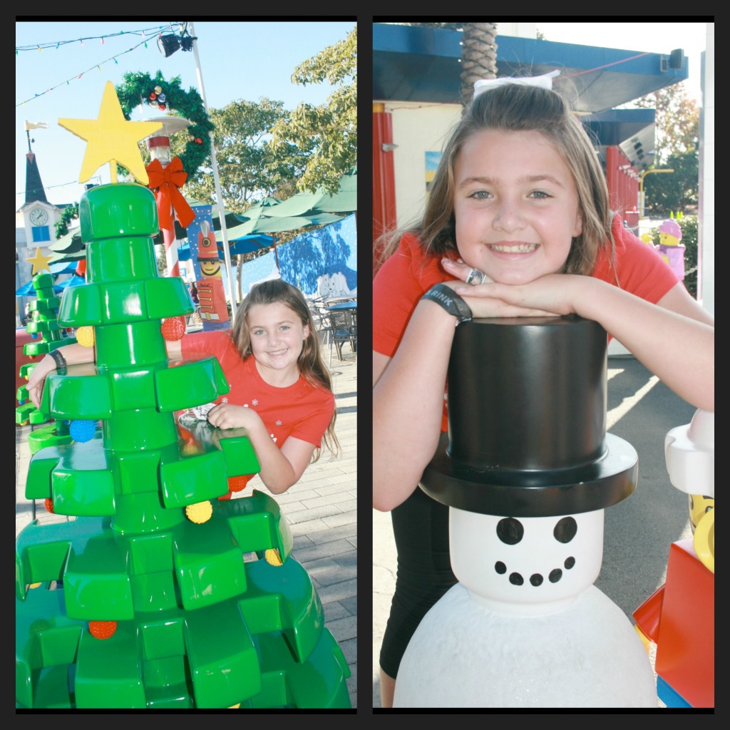 Lego tree and Lego snowman