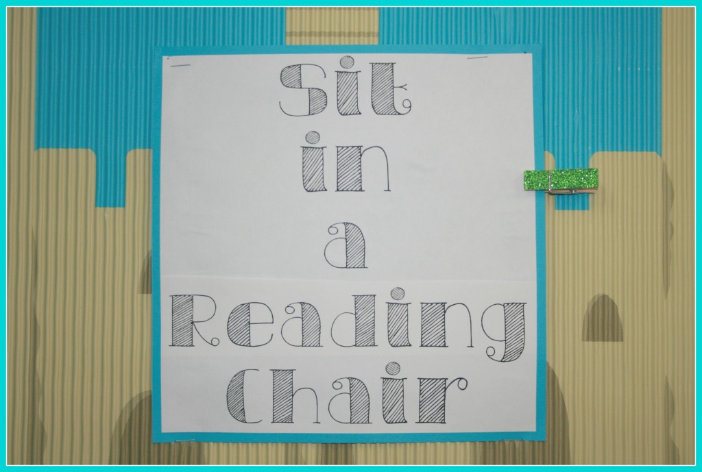 sit in a reading chair
