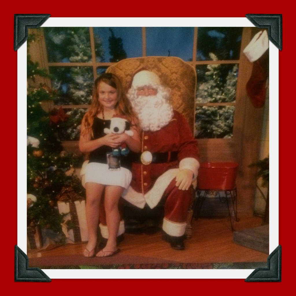 Emi and Knott's Santa