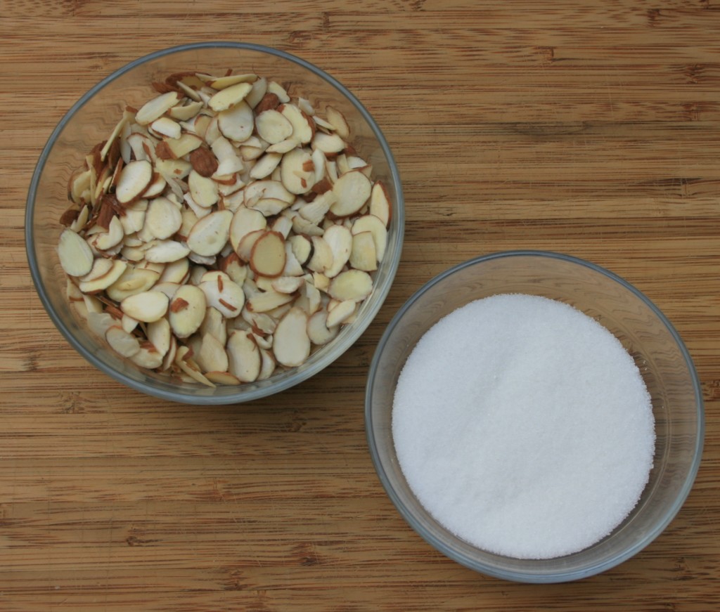 ingredients for the candied almonds #EasyAsPotPie #ad