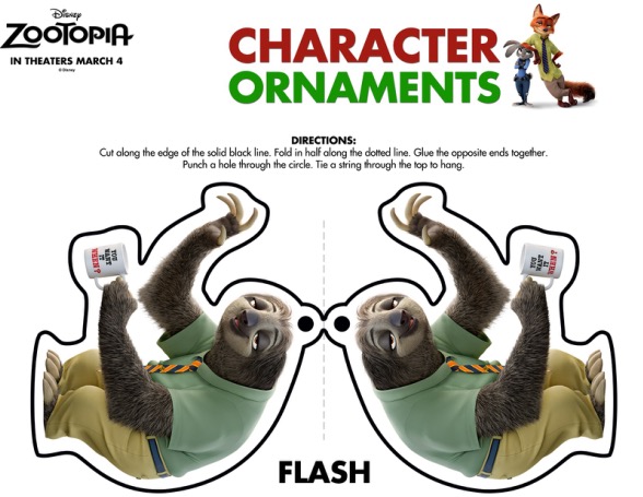 ZOOTOPIA-Ornaments-Flash